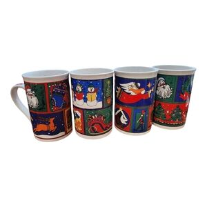 NWoT signature housewares Christmas Mug Set of 4‎